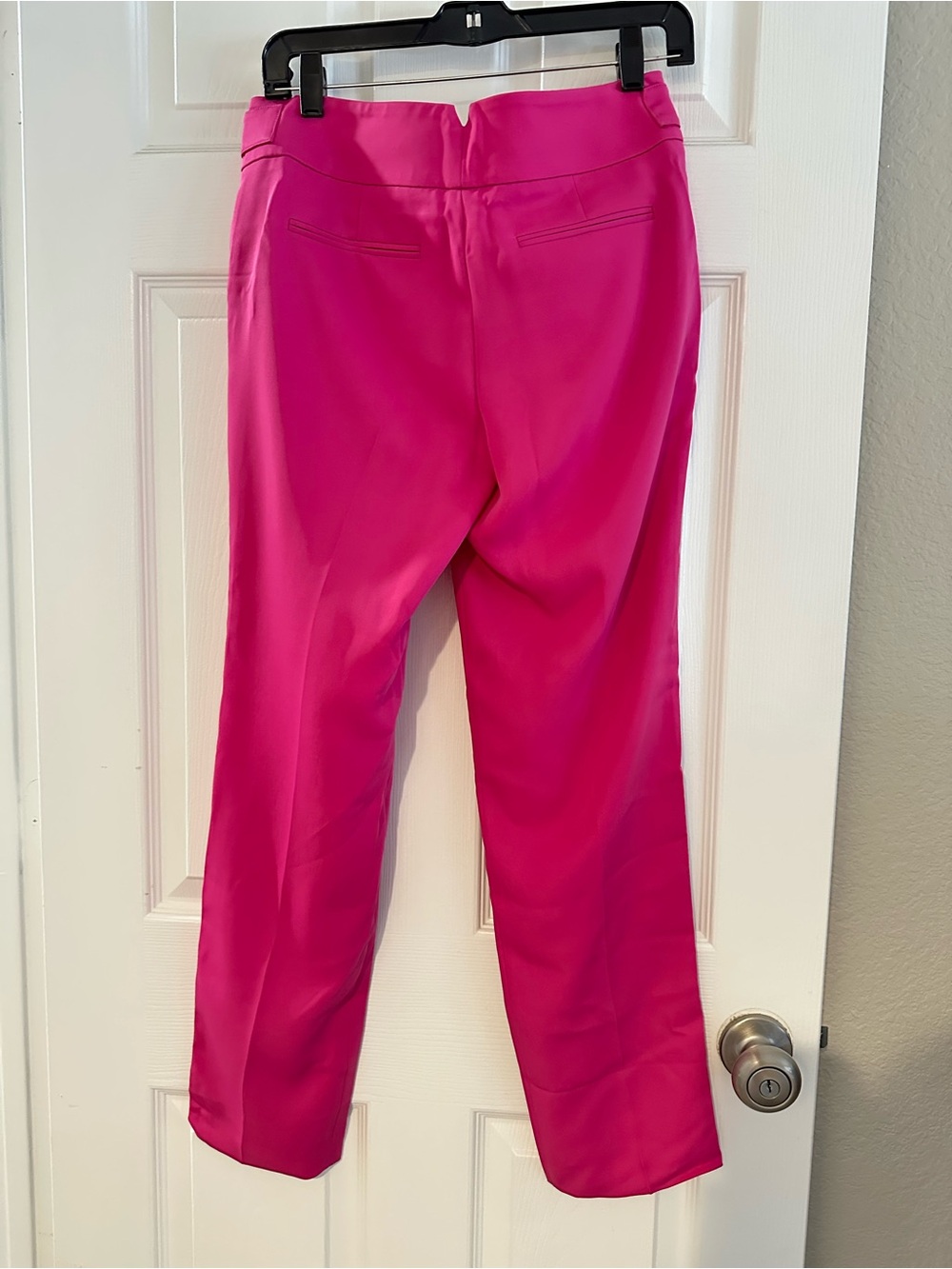 Ann Taylor Hot Pink High Rise Pleated Ankle Trousers Pants Size 2 - Picture 7 of 7